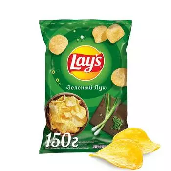 Чипсы картофельные Lays Зеленый лук 150г