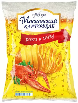 Чипсы картофельные Московский Картофель Красные раки 70г