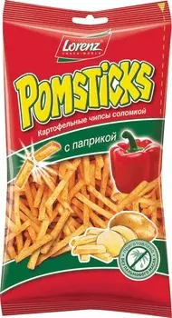 Чипсы картофельные Pomsticks соломкой Паприка 100г