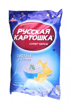 Чипсы картофельные Русская картошка Сметана/Укроп 150г