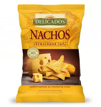 Чипсы кукурузные Nachos Сыр 150г Delicados