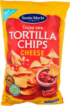 Чипсы кукурузные Santa Maria Tortilla Chips Cheese 185г