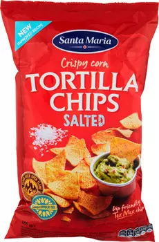 Чипсы кукурузные Santa Maria Tortilla Chips Salted 185г