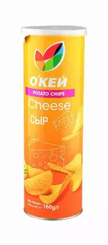Чипсы ОКЕЙ Сыр 160г