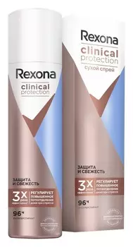 Дезодорант-антиперспирант спрей женский Rexona Clinical Защита и Свежесть 150мл