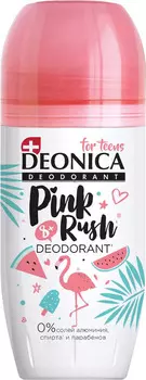 Дезодорант ролик подростковый Deonica Pink Rush без AL 50мл 8+