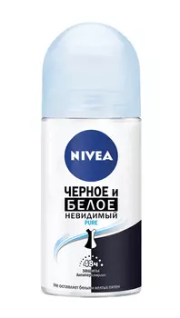 Дезодорант ролик женский Nivea Pur Невидимая защита д/черного и белого 50мл