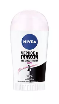 Дезодорант стик женский Nivea Невидимая защита д/черного и белого 40мл