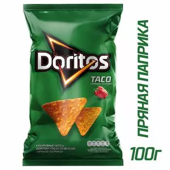 Чипсы кукурузные Doritos Taco Пряная паприка 100г