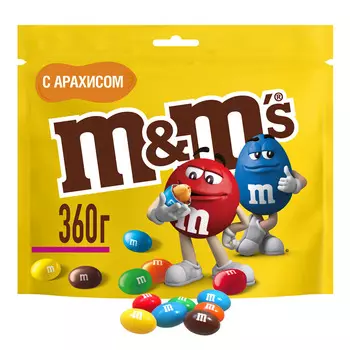 Драже M&amp;M's арахис 360г