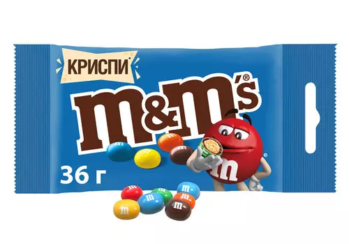 Драже M&amp;M's сrispy 36г