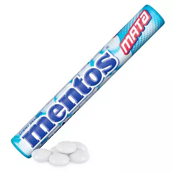 Драже Mentos Мята жевательные 37г