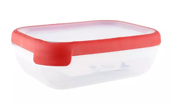 Емкость для морозилки и СВЧ GRAND CHEF 1.2л прямоугольная (серая крышка)