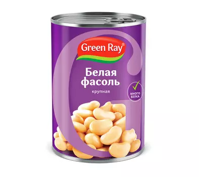 Фасоль белая Green Ray натуральная 425г