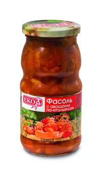 Фасоль Еко с овощами по-итальянски 510г