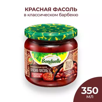 Фасоль красная Bonduelle барбекью, 360 г.