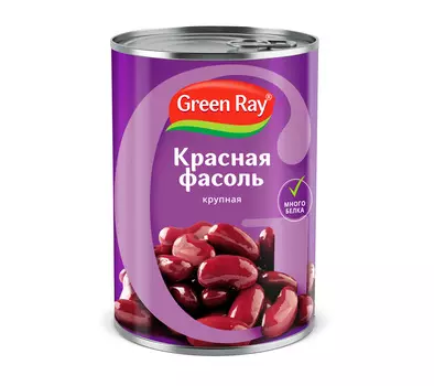 Фасоль красная Green Ray натуральная 425г