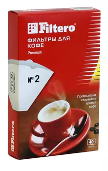Фильтры д/кофе FILTERO N2/40 белый N2/40 N2/40