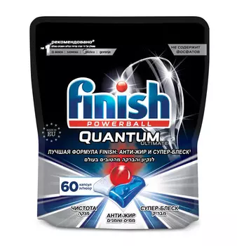 Finish Quantum Ultimate 60 капсул дойпак бесфосфатные
