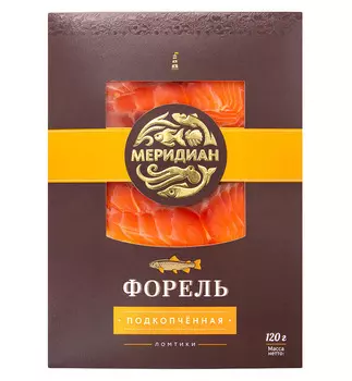 Форель филе-ломтики х/к Меридиан 120г