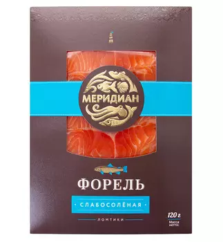 Форель филе-ломтики с/с Меридиан 120г