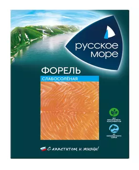 Форель филе-ломтики с/с Русское море 120г