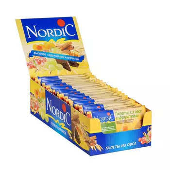 Галеты Nordic овсяные с фруктами 30г