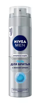 Гель д/бритья мужской Nivea For men Silver Серебряная защита 200мл