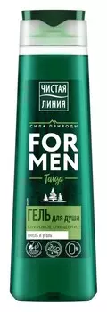 Гель д/душа мужской Чистая Линия Глубокое очищение 400мл