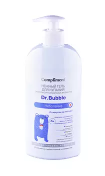 Гель д/купания Нежный Compliment Dr. Bubble Неболейка 0+ 400мл