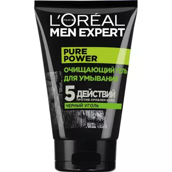 Гель д/умывания Men Expert Pure Power Черный Уголь 100мл