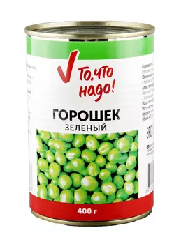 Горошек ТЧН! зеленый салатный 400г