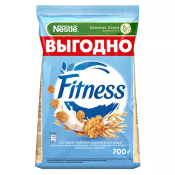 Готовый завтрак Nestle Fitness из цельной пшеницы 700г