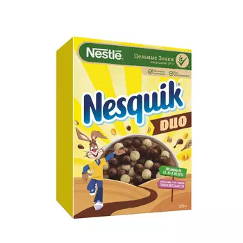 Готовый завтрак Nesquik Duo шоколадные шарики 375г