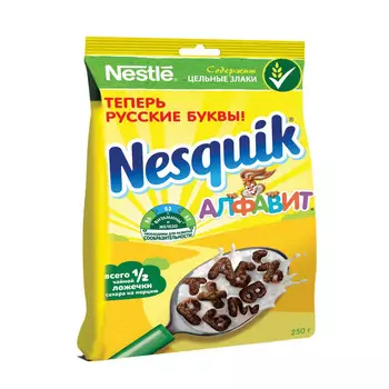Готовый завтрак Nestle Nesquik алфавит 250г