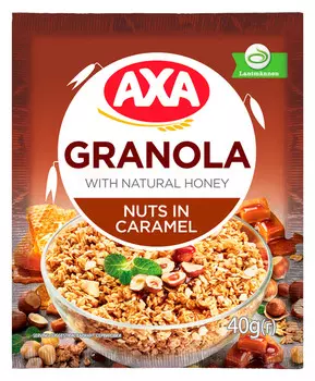 Гранола Аxa с орехами в карамели 40г