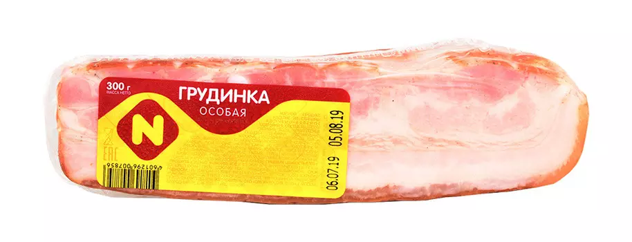 Грудинка особaя к/в Останкино мл/к в/у 300г