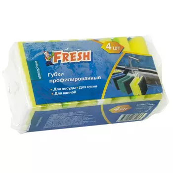 Губки профилированные Fresh 4шт