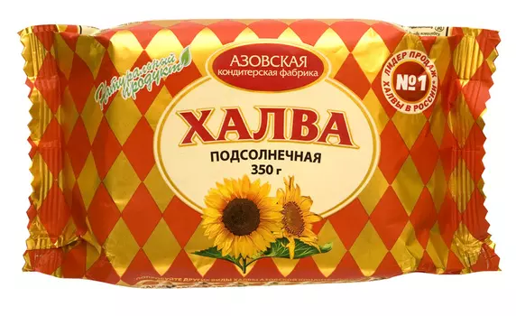 Халва Азовская КФ подсолнечная 350г