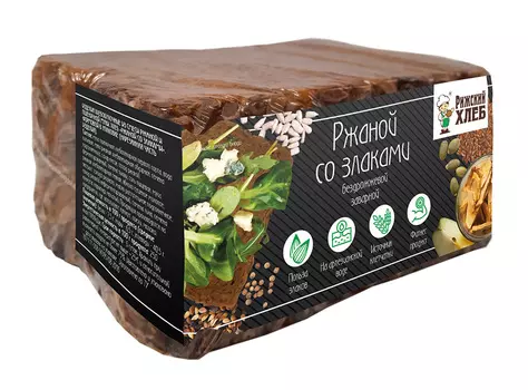 Хлеб Ржаной со злаками 300г Рижский хлеб