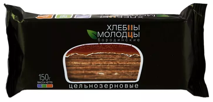 Хлебцы-Молодцы Бородинские цельнозерновые 150г