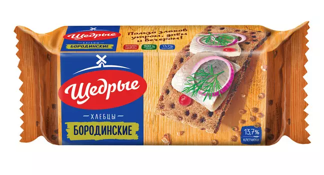 Хлебцы Щедрые бородинские 100г