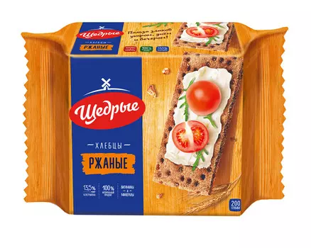 Хлебцы Щедрые ржаные 200г