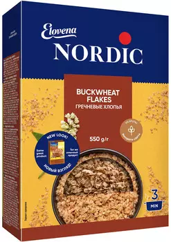 Хлопья Гречневые Nordic 550г