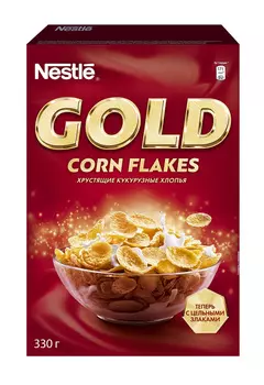 Хлопья кукурузные Nestle Gold 330г