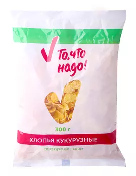 Хлопья кукурузные ТЧН! глазир сахарной глазурью 300г