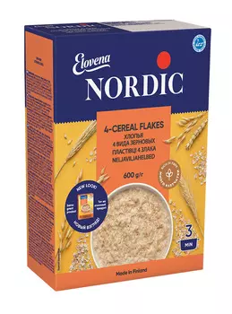 Хлопья Nordic 4-х зерновые 600г