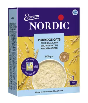 Хлопья овсяные Nordic 500г