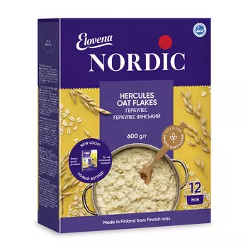 Хлопья овсяные Nordic Финский геркулес 600г