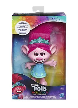 Игрушка фигурка тролли поющая розочка артe7219